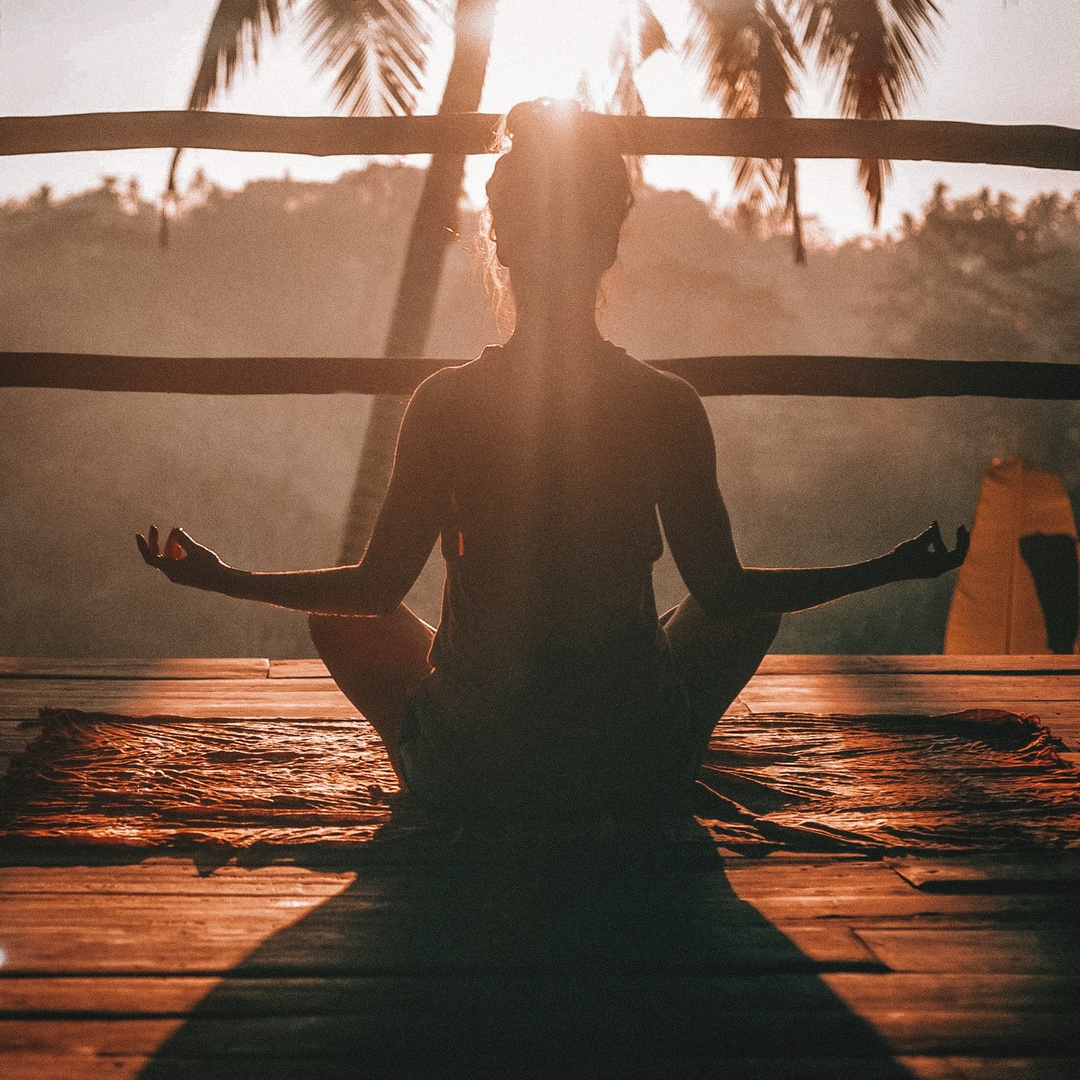 Peaceful wellness moment